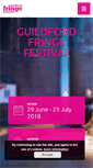 Mobile Screenshot of guildfordfringefestival.com