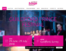 Tablet Screenshot of guildfordfringefestival.com